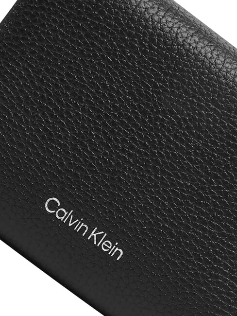 HARDWARE EMBLEM PEBB Cartera con cremallera, de piel. En negro - Carteras Mujer