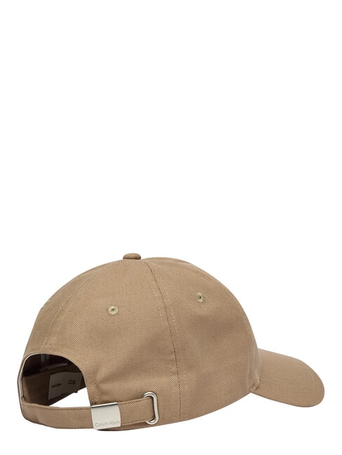 CKJ SMALL MONOGRAM Gorra con visera gris topo del desierto - Sombreros