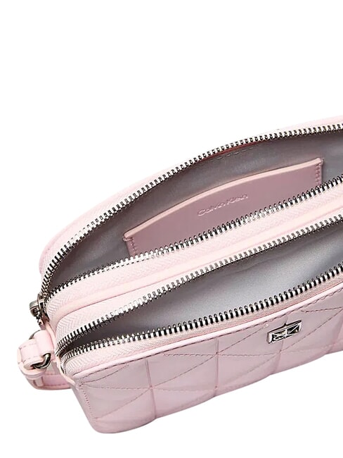 QUILTED EMBLEM Minibolso de hombro rosa cuna - Bolsos Mujer
