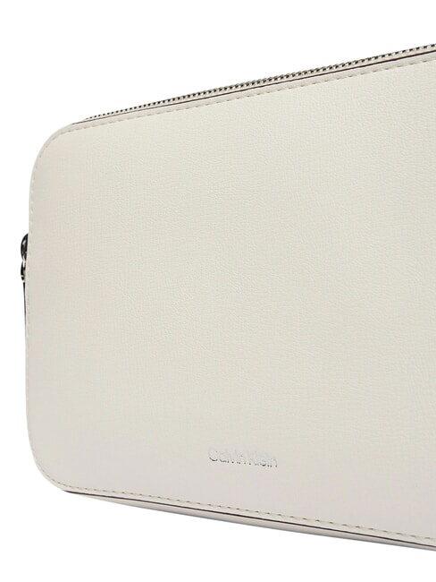 EMBOSSED LOGO Mini bolso de hombro aliso blanco - Bolsos Mujer