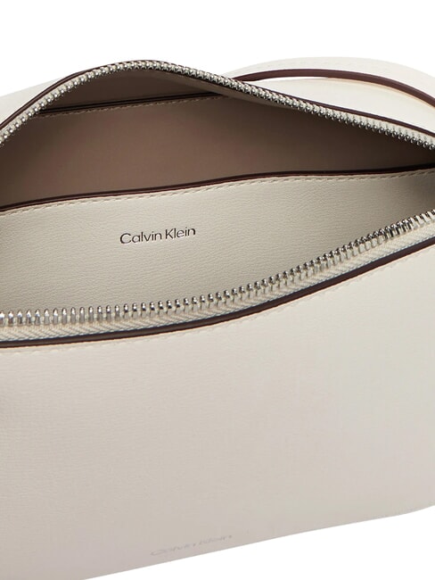 EMBOSSED LOGO Mini bolso de hombro aliso blanco - Bolsos Mujer