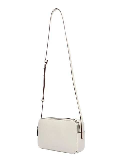 EMBOSSED LOGO Mini bolso de hombro aliso blanco - Bolsos Mujer