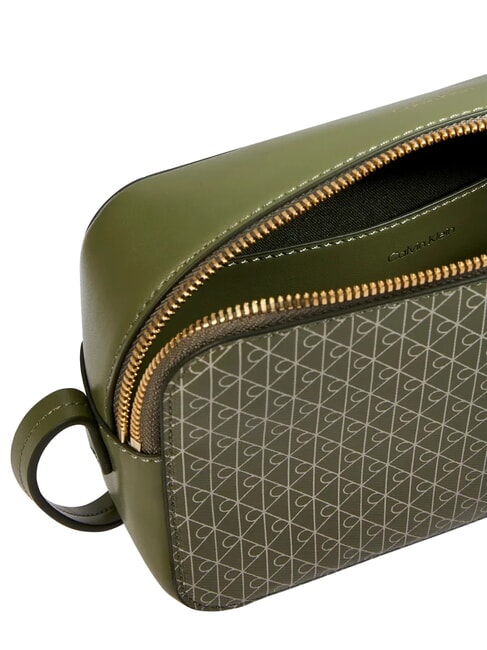 COATED EMBLEM Mini bolso de hombro olivino aop - Bolsos Mujer