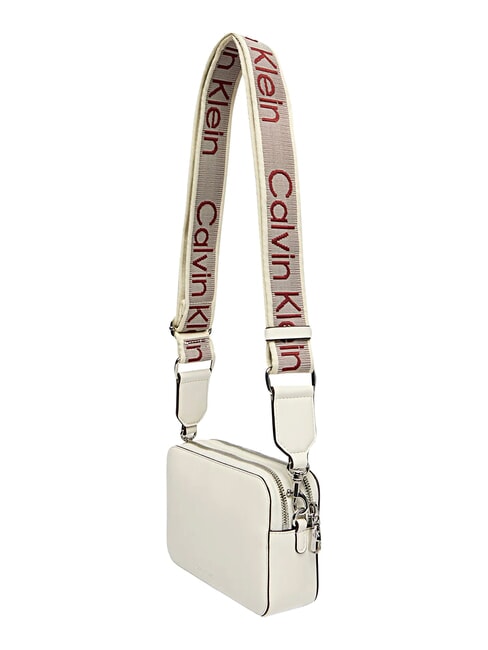 SIGNATURE LOGO STRAP Estuche para c&aacute;mara con doble funci&oacute;n aliso blanco - Bolsos Mujer