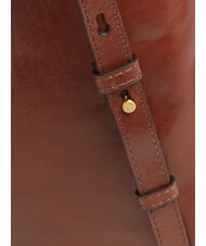 THE BRIDGE IOLANDA Mochila con bolsillo frontal, de piel. BROWN - Bolsos Mujer - 3