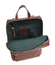 THE BRIDGE IOLANDA Mochila con bolsillo frontal, de piel. BROWN - Bolsos Mujer - 4