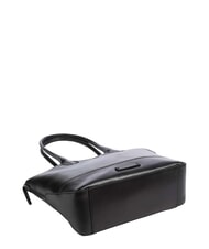 THE BRIDGE IOLANDA Bolso de hombro de piel para compras Oro negro - Bolsos Mujer - 5