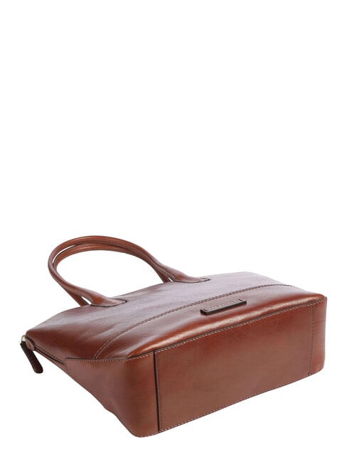 IOLANDA Bolso de hombro de piel para compras BROWN - Bolsos Mujer