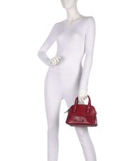 THE BRIDGE IOLANDA Minibolso de mano con correa para el hombro, de piel. grosella / oro - Bolsos Mujer - 6