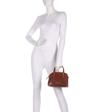 THE BRIDGE IOLANDA Minibolso de mano con correa para el hombro, de piel. BROWN - Bolsos Mujer - 6