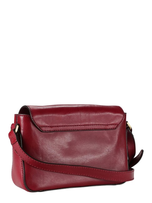 IOLANDA Bolso de hombro de piel grosella / oro - Bolsos Mujer