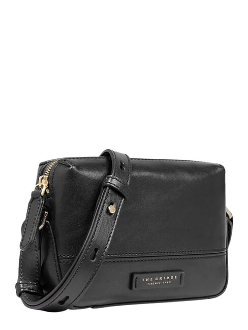 IOLANDA Minibolso de hombro, de piel. Oro negro - Bolsos Mujer