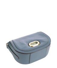 THE BRIDGE ILARIA Bolso de hombro de piel cer&uacute;leo con abb dorado - Bolsos Mujer - 5