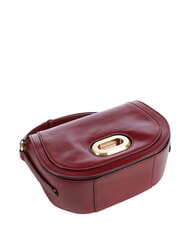 THE BRIDGE ILARIA Bolso de hombro de piel grosella / oro - Bolsos Mujer - 5