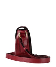 THE BRIDGE ILARIA Mini bolso de hombro de piel grosella / oro - Bolsos Mujer - 4