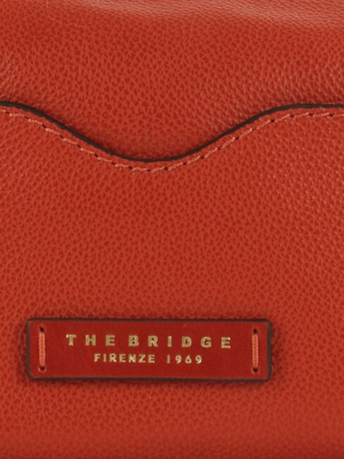 GEMMA  Estuche de belleza de cuero naranja quemada abb. oro - Neceser