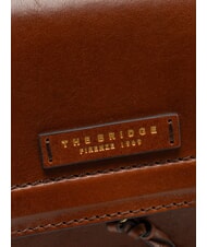 THE BRIDGE ELBA Bolso de piel con solapa para el hombro BROWN - Bolsos Mujer - 3