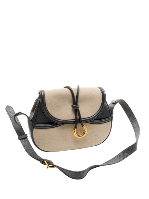 CARMY CANVAS Bolso de hombro natural / noir - Bolsos Mujer