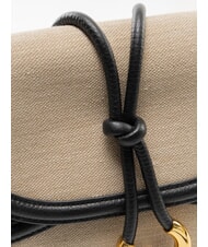 COCCINELLE CARMY CANVAS Bolso de hombro natural / noir - Bolsos Mujer - 3