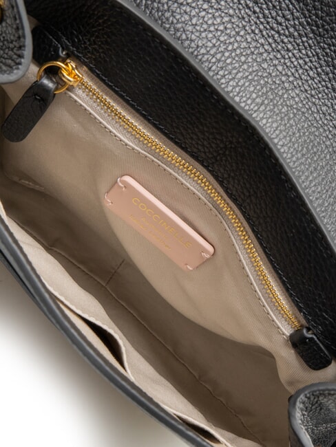 CARMY CANVAS Bolso de hombro natural / noir - Bolsos Mujer