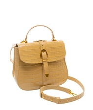 COCCINELLE MAGALU CROCO SHINY SOFT Bolso de mano con correa para el hombro. beige fresco - Bolsos Mujer - 2