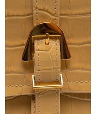 COCCINELLE MAGALU CROCO SHINY SOFT Bolso de mano con correa para el hombro. beige fresco - Bolsos Mujer - 3