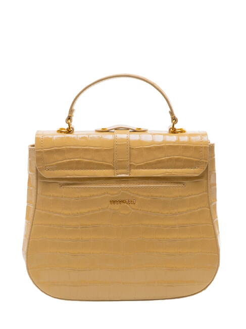 MAGALU CROCO SHINY SOFT Bolso de mano con correa para el hombro. beige fresco - Bolsos Mujer
