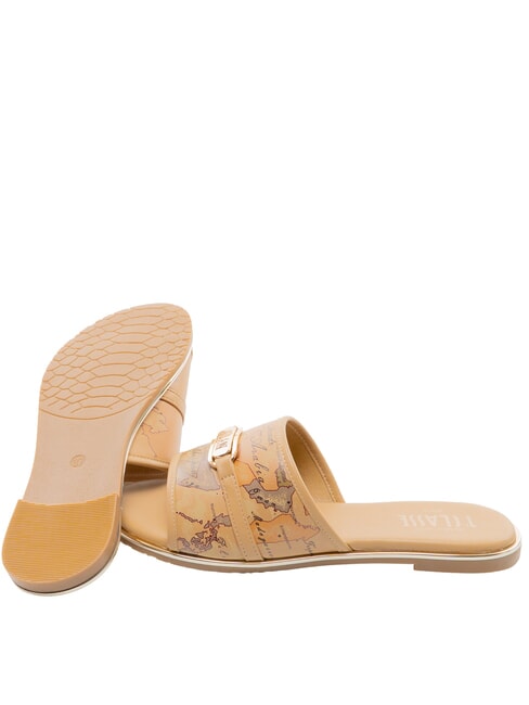 GEO Sandalias bajas Geom&eacute;trico beige/camel - Zapatos Mujer