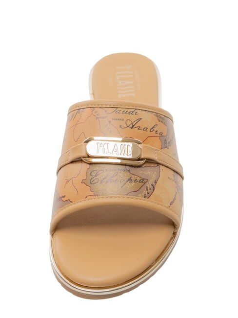 GEO Sandalias bajas Geom&eacute;trico beige/camel - Zapatos Mujer