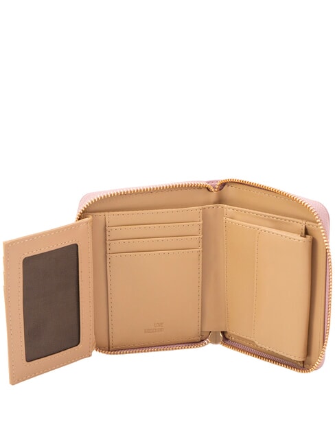 EMBOSSED Cartera mediana con cremallera Rosa - Carteras Mujer