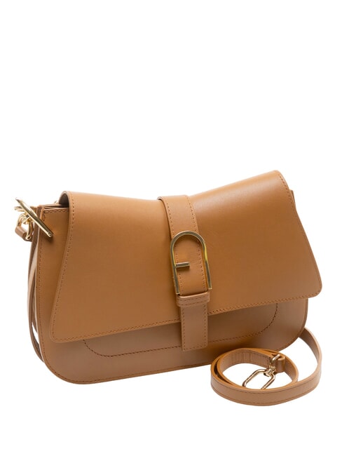 FLOW M bolso de mano m de piel tabaco - Bolsos Mujer