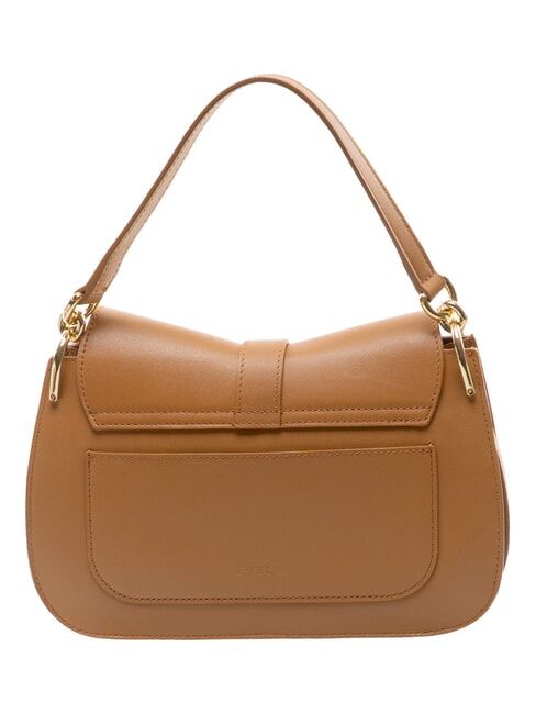 FLOW M bolso de mano m de piel tabaco - Bolsos Mujer