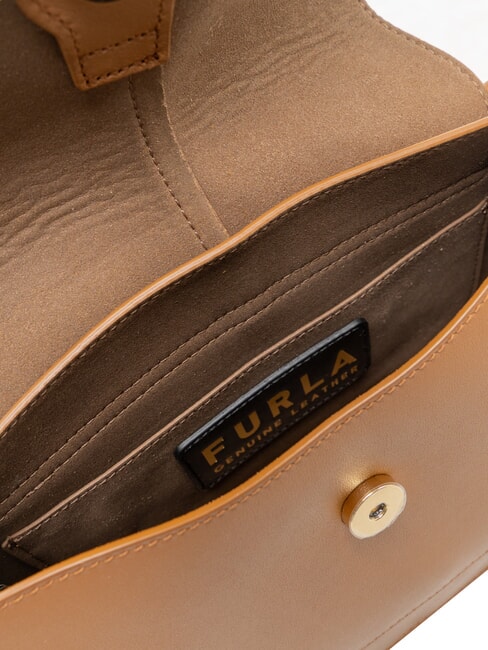 FLOW M bolso de mano m de piel tabaco - Bolsos Mujer