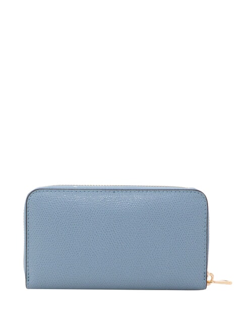 CAMELIA Cartera con cremallera, de piel. cristal de color celestial d en - Carteras Mujer