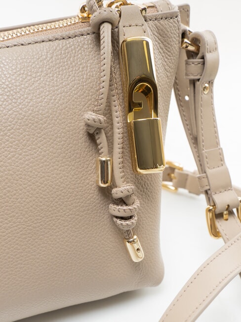 DEBBY Bolso de hombro de piel lino - Bolsos Mujer