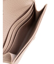 COCCINELLE METALLIC SOFT Tarjetero de cuero martillado - Carteras Mujer