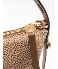 BORBONESE PRIVE Bolso de hombro tipo hobo beiger yegua - Bolsos Mujer - 3