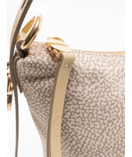 BORBONESE PRIVE Bolso de hombro tipo hobo arena - Bolsos Mujer - 3