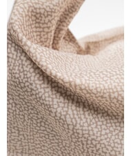 BORBONESE PLIE Bolso hobo mediano arena - Bolsos Mujer - 3