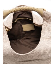 BORBONESE PLIE Bolso hobo mediano arena - Bolsos Mujer - 5