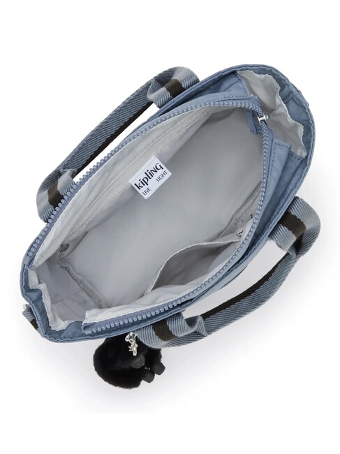 MINTA Bolso tote mediano con bandolera piedra azul - Bolsos Mujer