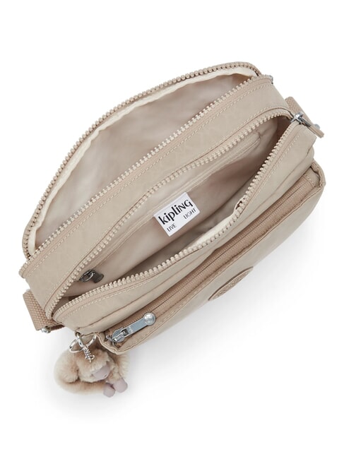 ABANU M bolsa de hombro Firma en relieve beige - Bolsos Mujer