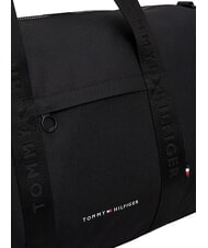 TOMMY HILFIGER TH REPREVE Bolsa de lona con correa para el hombro negro - Bolsas de viaje - 4