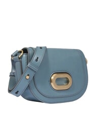 THE BRIDGE ILARIA Mini bolso de hombro de piel cer&uacute;leo con abb dorado - Bolsos Mujer - 2