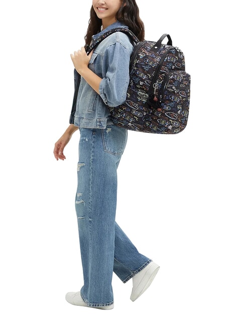 SEOUL COLLEGE BTS Mochila para port&aacute;til de 15 pulgadas patines de ne&oacute;n - Mochilas Escuela & Tiempo Libre