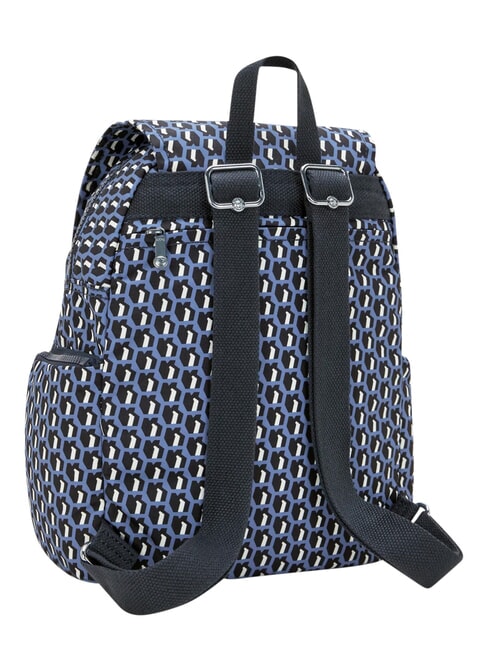 CITY ZIP S Mochila con m&uacute;ltiples bolsillos azul 3D - Bolsos Mujer