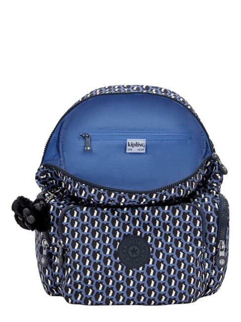 CITY ZIP S Mochila con m&uacute;ltiples bolsillos azul 3D - Bolsos Mujer