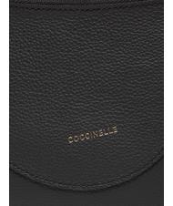 COCCINELLE CAMPIONARIO - SNUGGIE  Bolso bandolera, en piel. negro/cuero - Bolsos Mujer - 3
