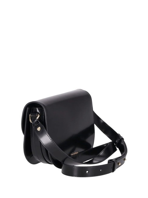 CAMPIONARIO - DEW SHINY CALF  Mini bolso bandolera, en piel. negro - Bolsos Mujer