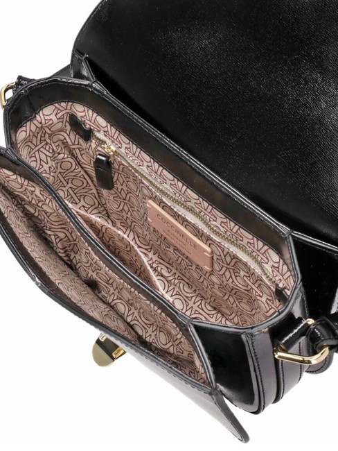 CAMPIONARIO - DEW SHINY CALF  Mini bolso bandolera, en piel. negro - Bolsos Mujer